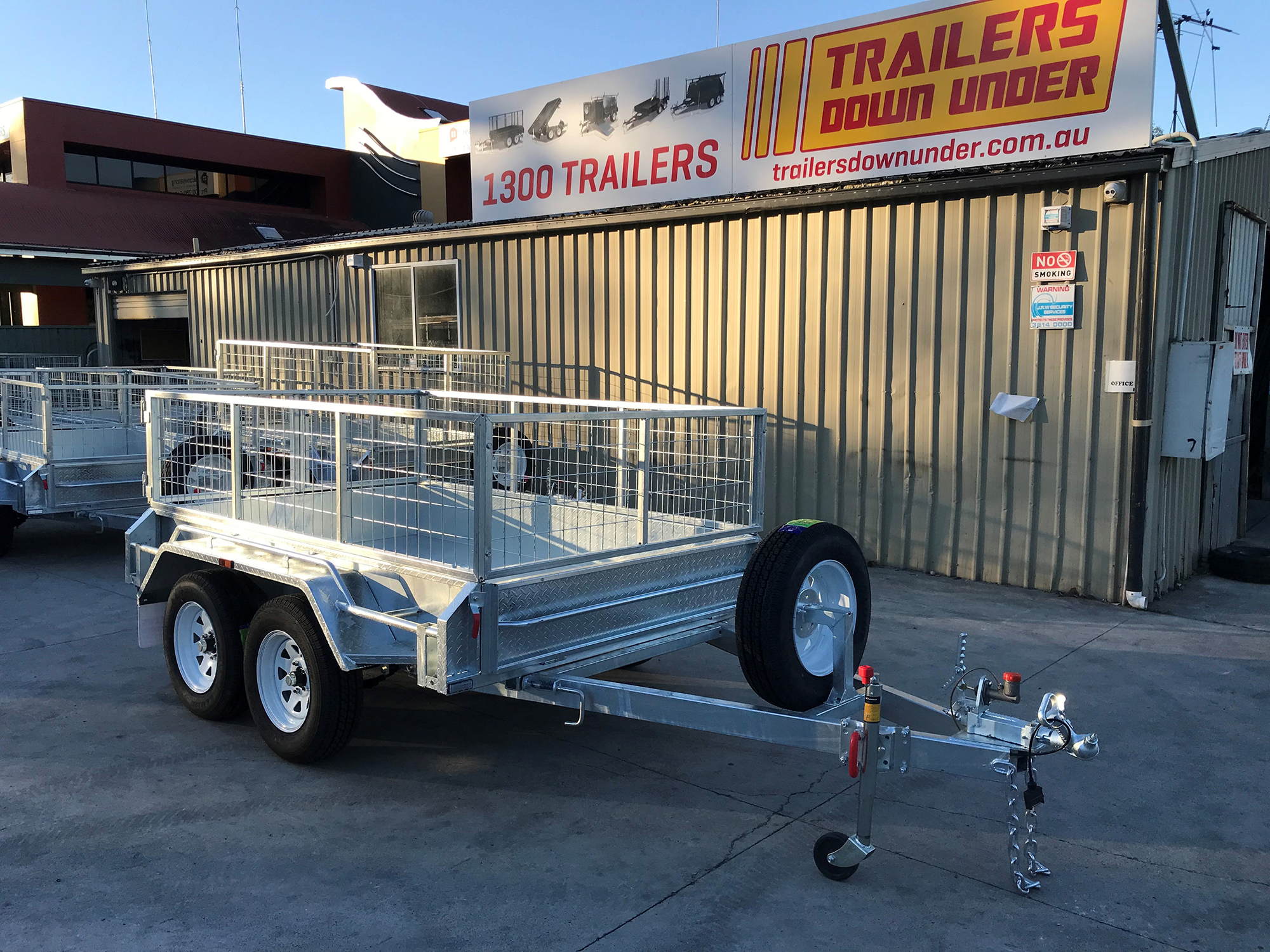8x5 Tandem Axle Galvanised Trailer with 2 Ft Cage For Sale in Brisbane — image 7