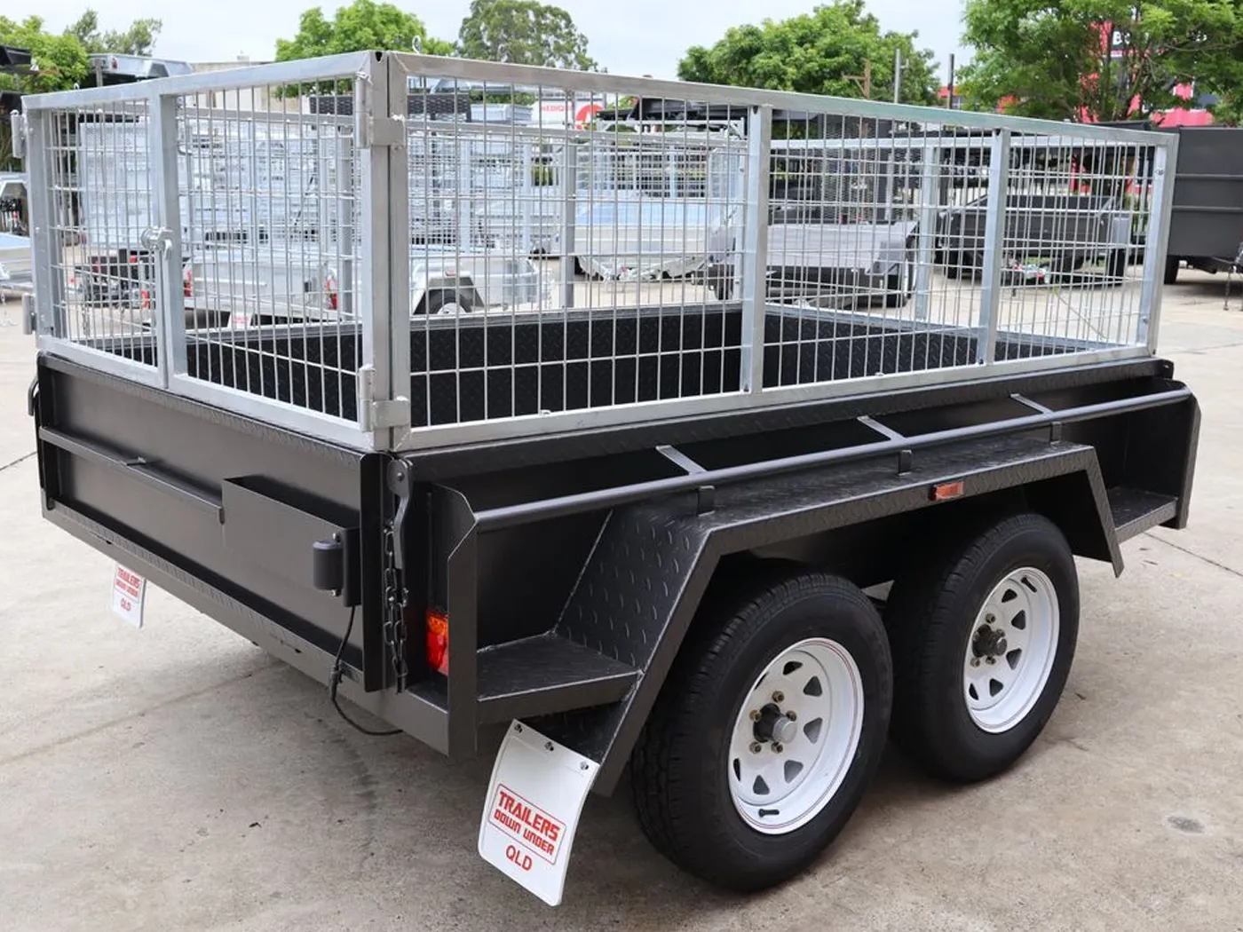 8x5 Heavy Duty Cage Trailer - 2ft - 600mm Cage For Sale - Brisbane