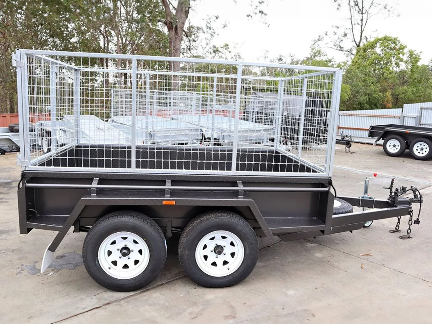 8x5 Heavy Duty Cage Trailer - 3ft - 900mm Cage For Sale - Brisbane