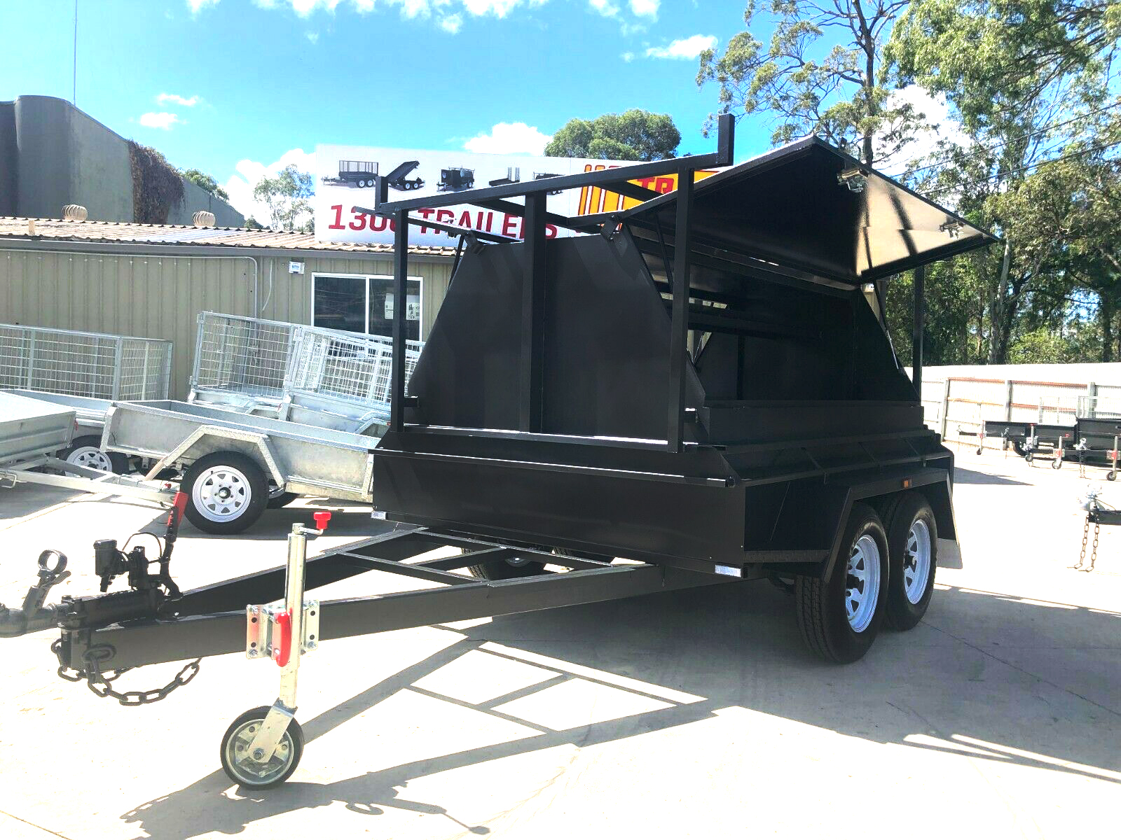 8x5 Tandem Builders Trailer | 750mm High Tradesman Top | 340mm High Sides