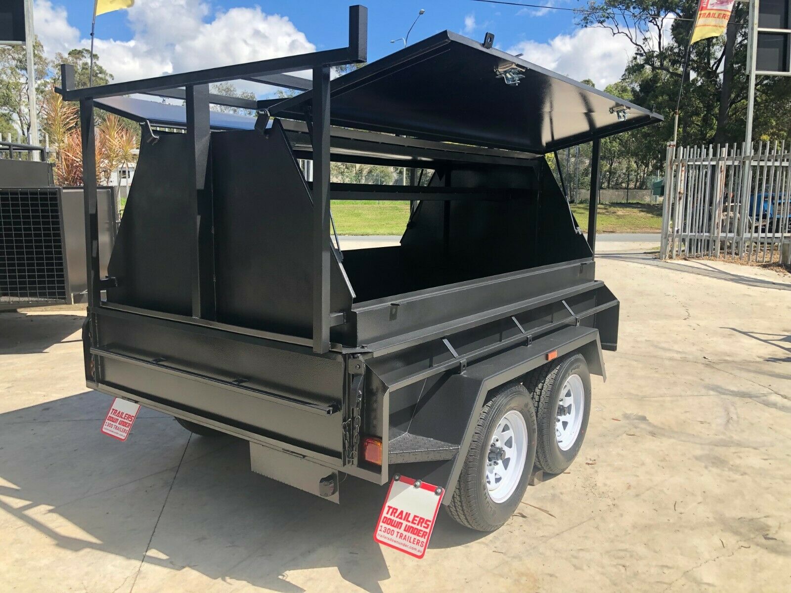 8x5 Tandem Builders Trailer | 750mm High Tradesman Top | 340mm High Sides — image 4