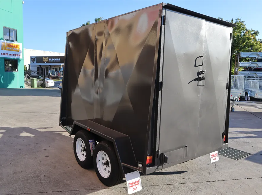 9x5 Tandem Axle Fully Enclosed 6ft High Enclosed Van Cargo Luggage Trailer For Sale Brisbane
