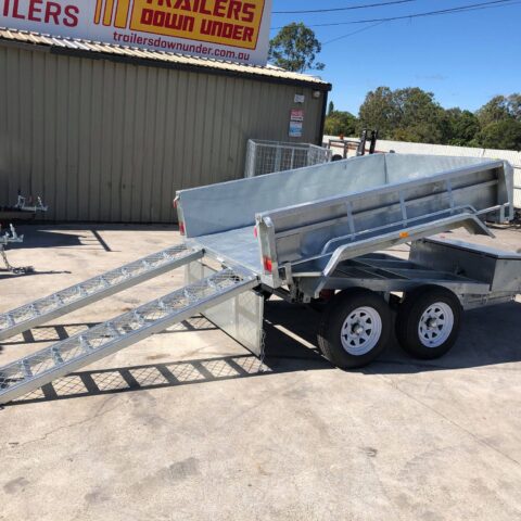 8x5 Galvanised Hydraulic Tipper Trailer for Sale in Brisbane | 3.5 Tonne | Rocker Roller Suspension — image 2