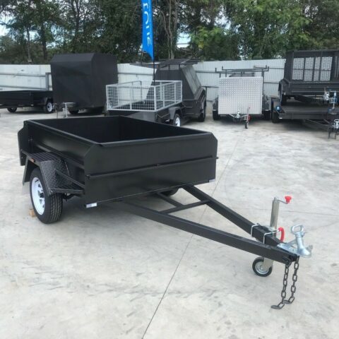 8x5 Heavy Duty Box Trailer 20 inches 500mm High Sides Long Bar QLD Special Trailer For Sale Brisbane — image 3