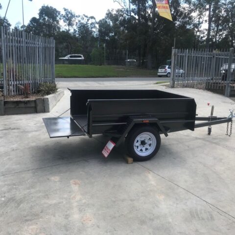 8x5 Heavy Duty Box Trailer 20 inches 500mm High Sides Long Bar QLD Special Trailer For Sale Brisbane — image 4