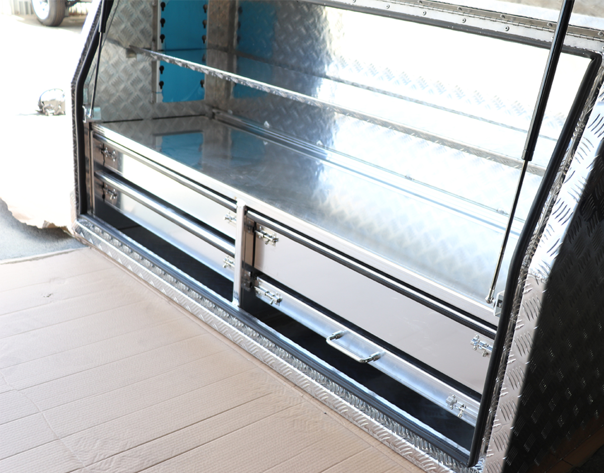 Aluminium Toolbox with 4 Drawers for Ute Storage, Trailer Storage or Truck Storage — image 7