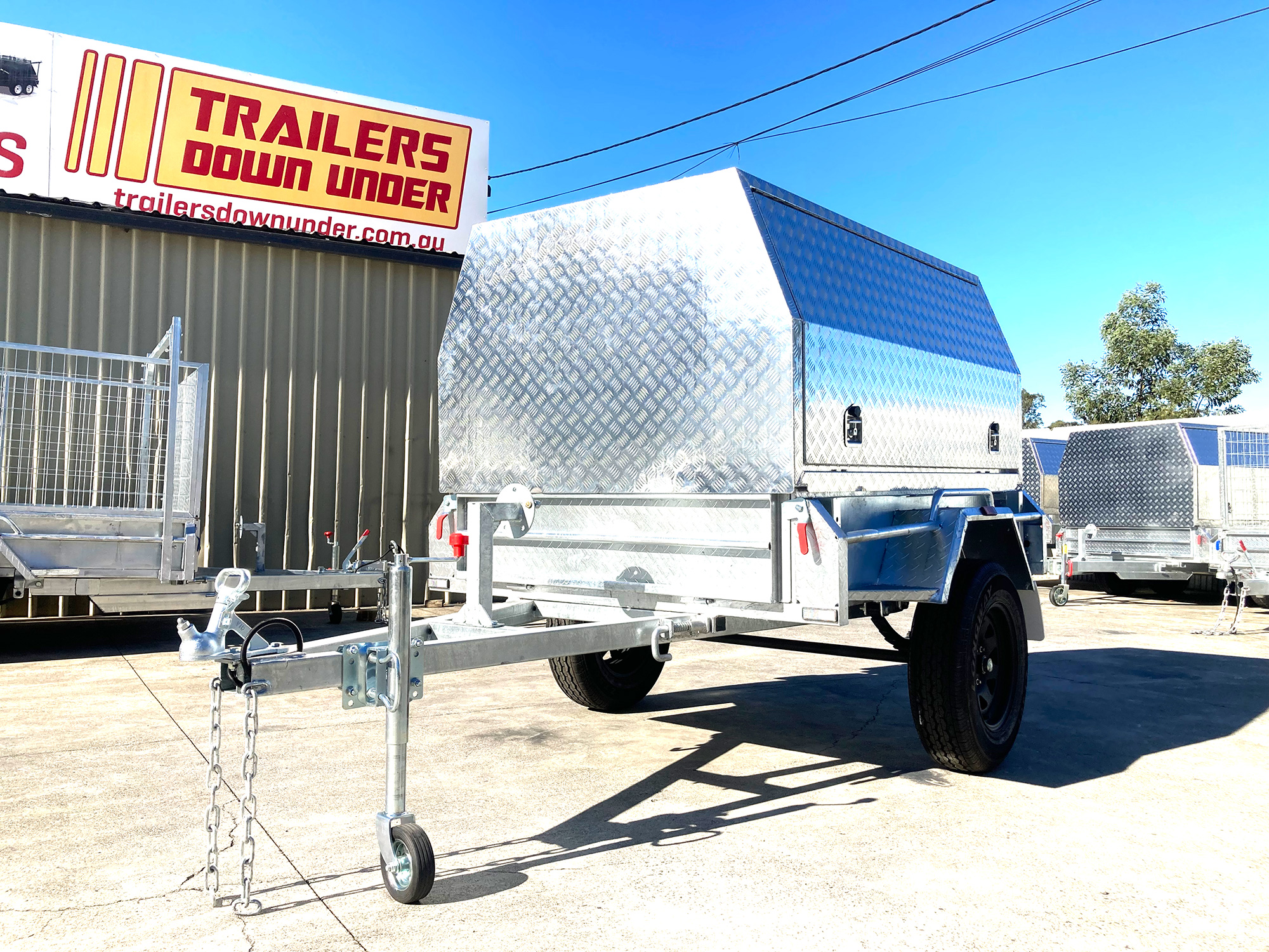 6x4 Galvanised Trailer for Sale with Aluminium Canopy