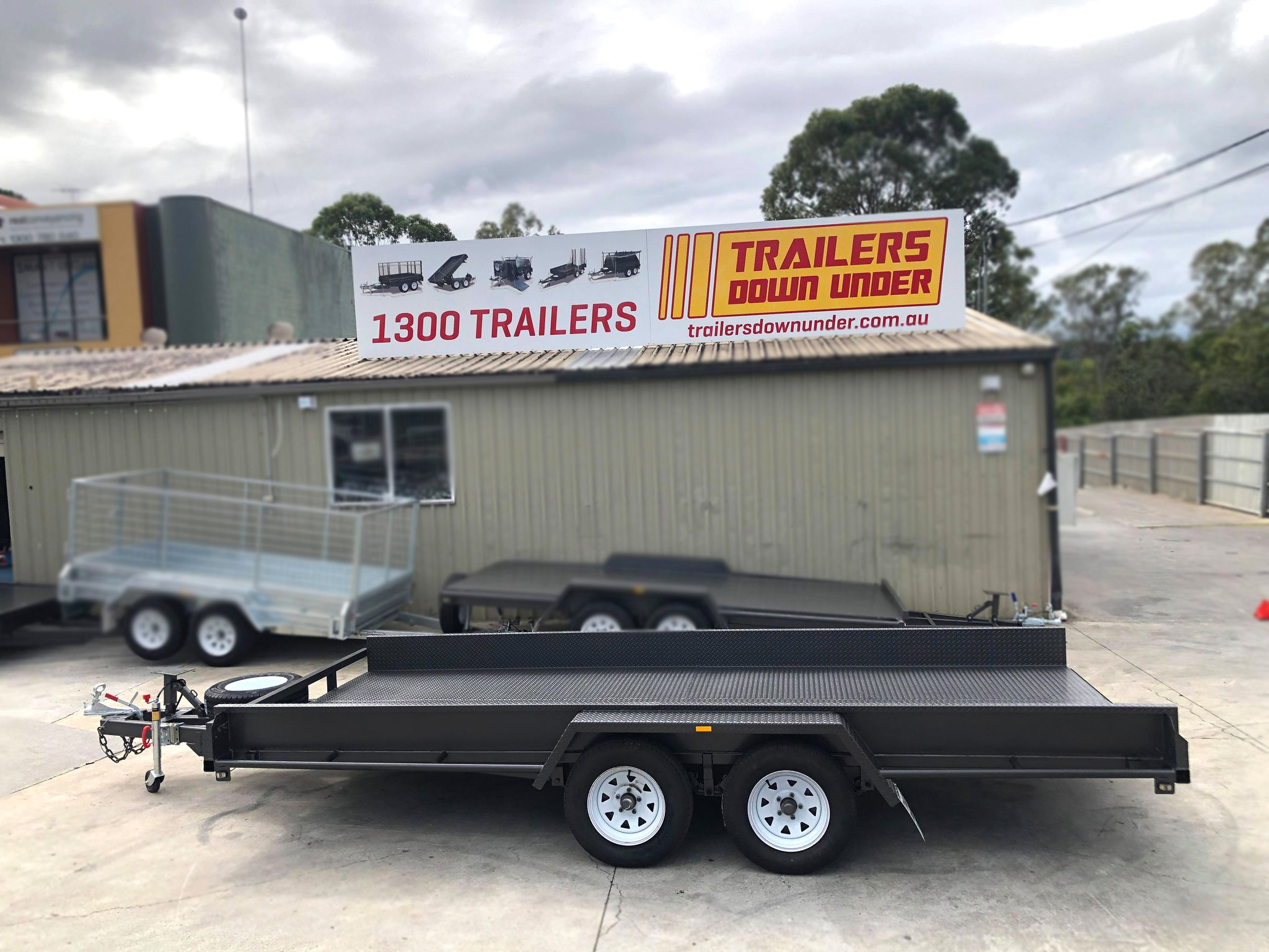 16x6'6 Tandem Box Car Carrier for Sale Brisbane | 10" Sides | Front Stop Bar — image 5