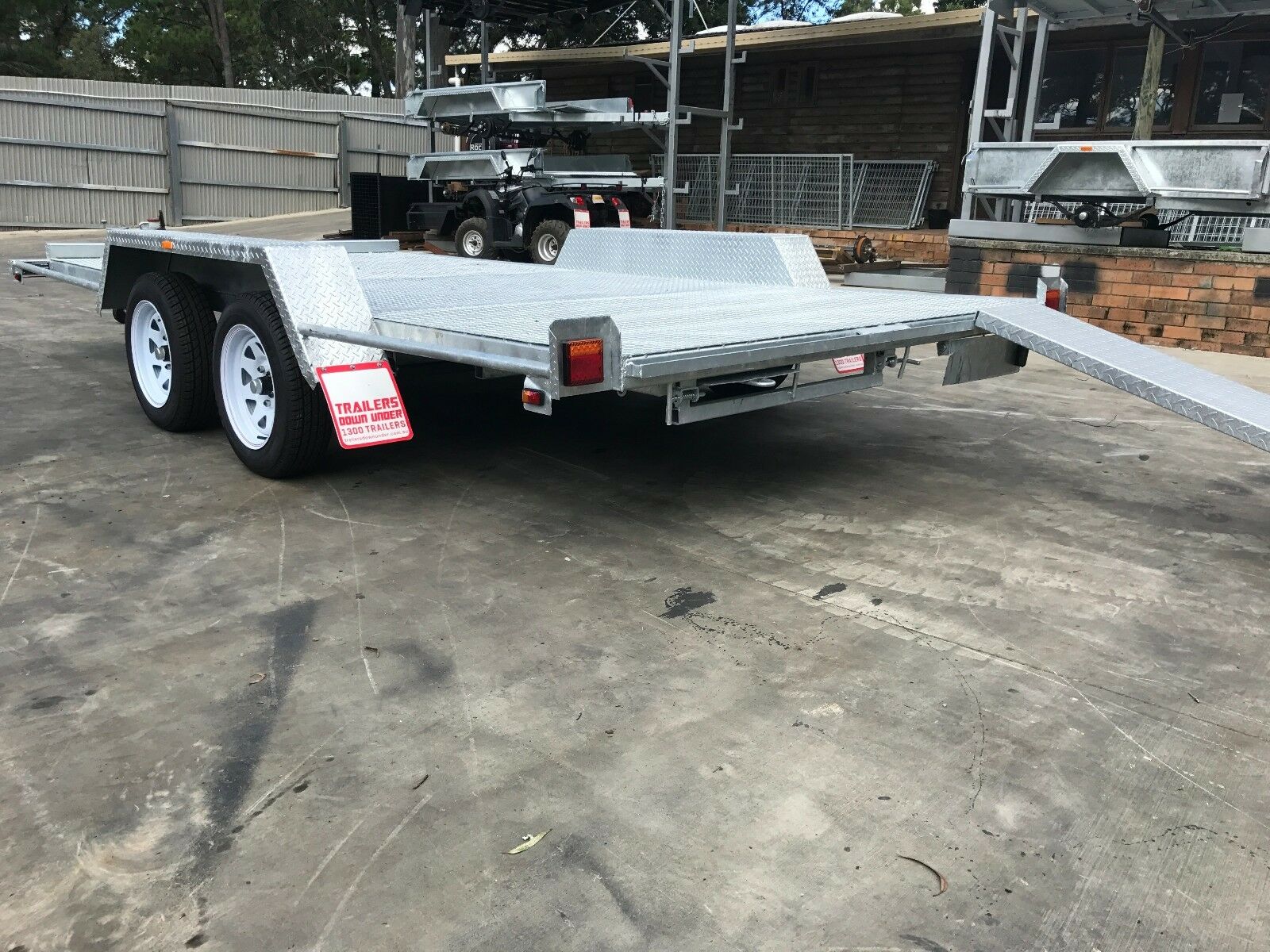 12x6'6" Semi Flat Top Austalian Made & Galvanised Car Carrier Trailer for Sale in Brisbane — image 7