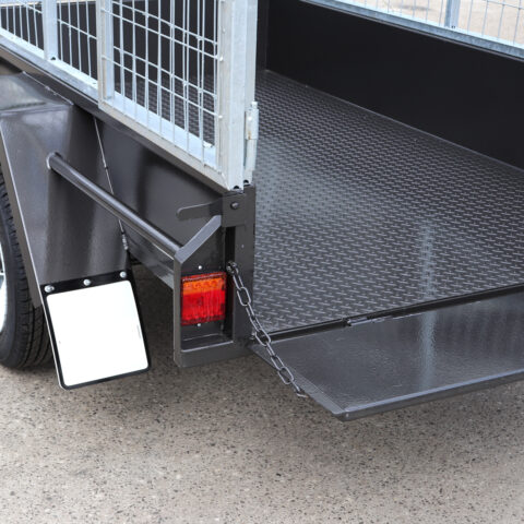6x4 Single Axle Commerical Heavy Duty Box Trailer For Sale | 2ft Galvanised Cage — image 4