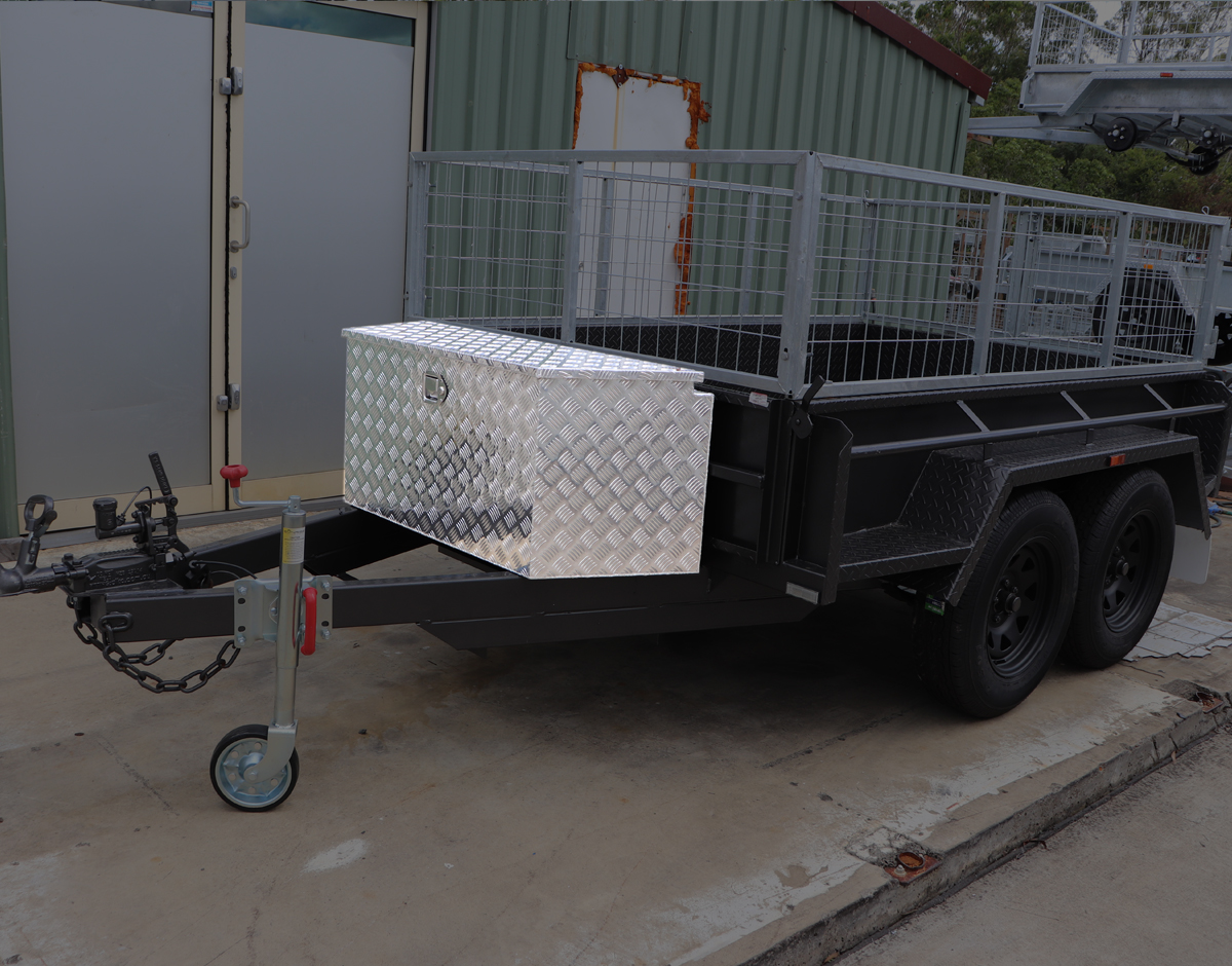 Top Opening Tapered Sides Drawbar Trailer Storage Tool Box for Sale Brisbane — image 13
