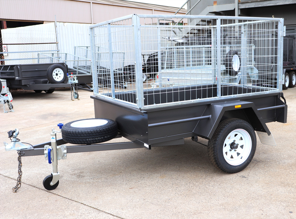 6x4 Medium Duty Cage Trailer For Sale | Smooth Floor | 3ft (900mm) Galvanised Cage Trailer for Sale Brisbane — image 4
