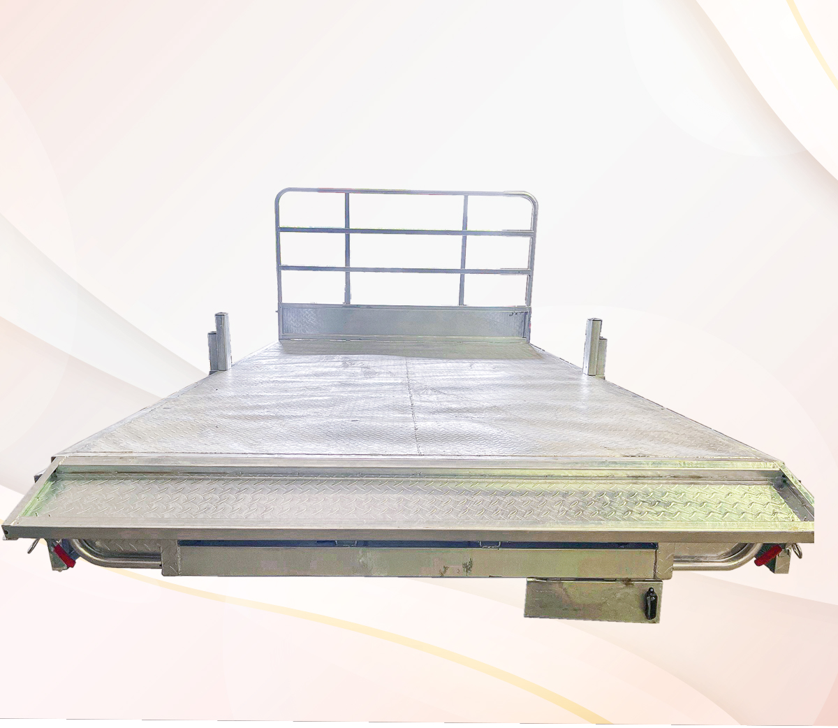 12x7 Galvanised Heavy Duty Flat Top Trailer with Headboard — image 6