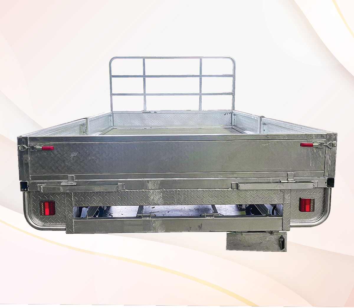 12x7 Galvanised Heavy Duty Flat Top Trailer with Headboard — image 5