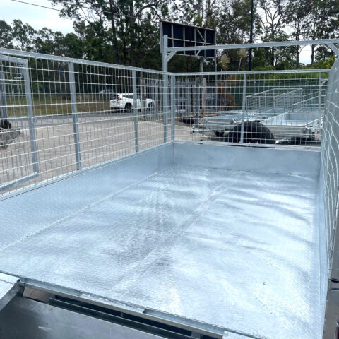 10x5 Galvanised Cage Trailer For Sale with 3ft Cage, Racks, Ramps on Special — image 8