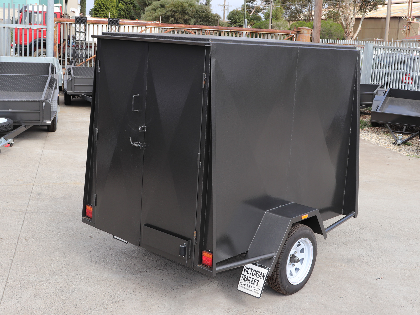 7x5 Single Axle Fully Enclosed 5ft High Van Cargo Trailer For Sale Brisbane — image 2