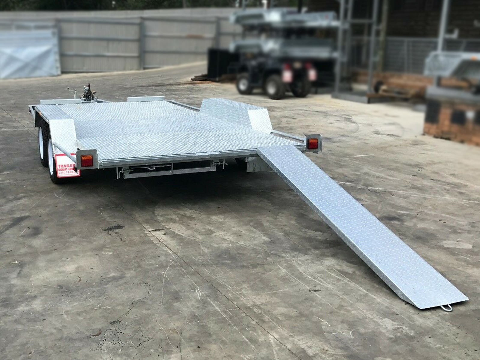 12x6'6" Semi Flat Top Austalian Made & Galvanised Car Carrier Trailer for Sale in Brisbane — image 6