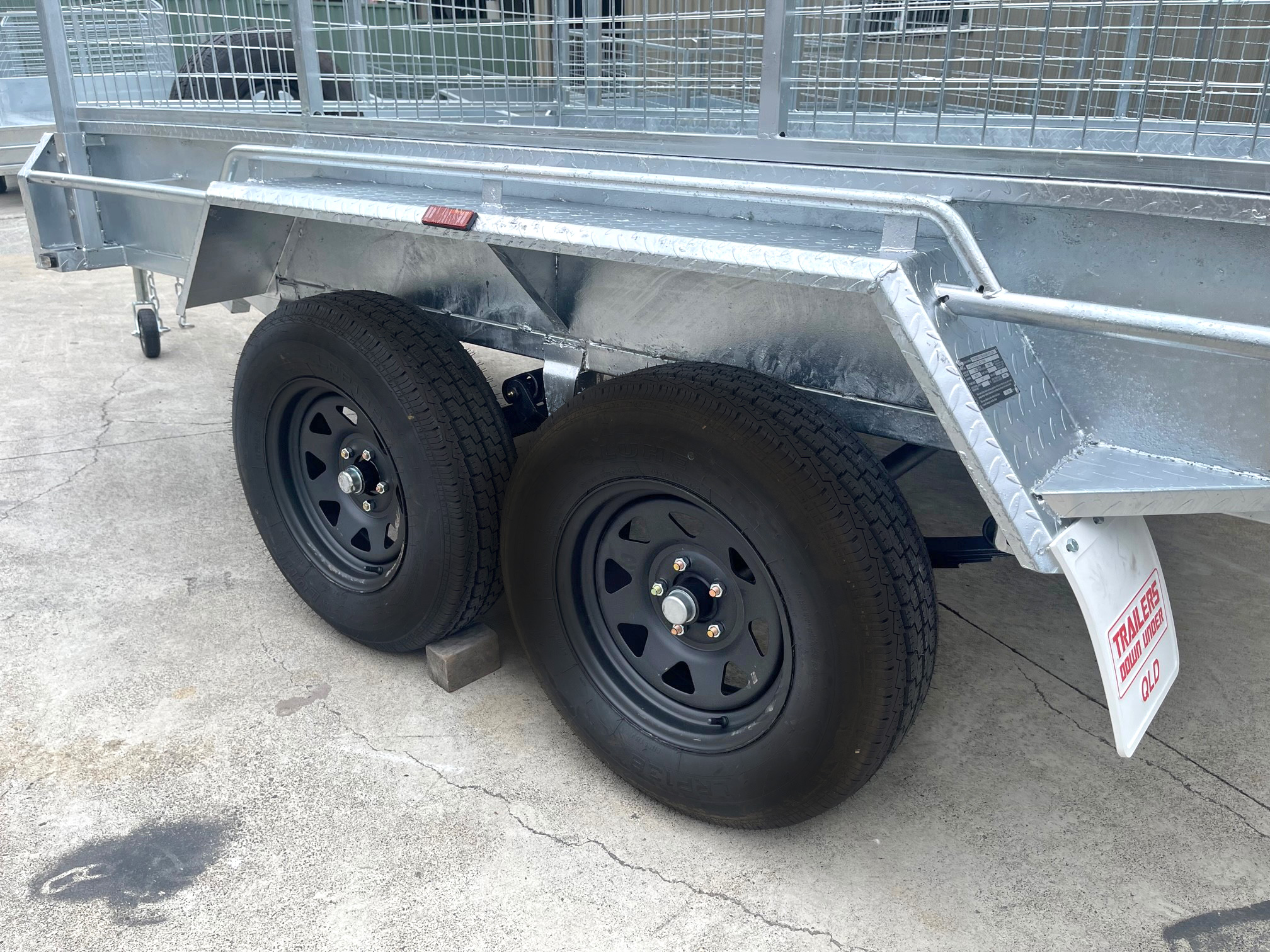 10x5 Galvanised Cage Trailer For Sale with 3ft Cage, Racks, Ramps on Special — image 13