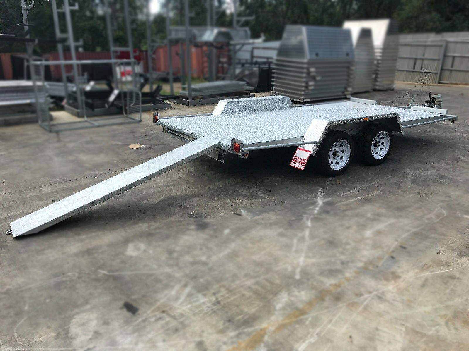 12x6'6" Semi Flat Top Austalian Made & Galvanised Car Carrier Trailer for Sale in Brisbane — image 5