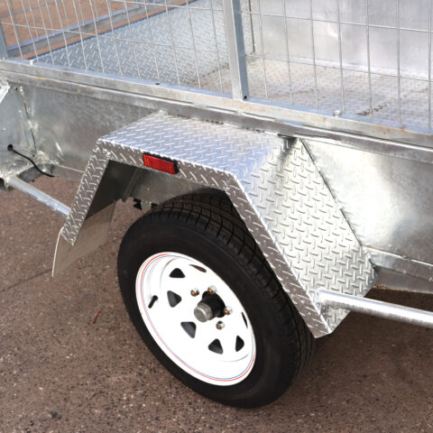 6x4 Single Axle Aussi Galvanised 600mm(2ft) Cage Trailer For Sale - Brisbane — image 6