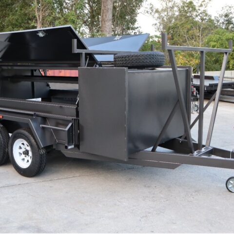 8X5 Tandem Heavy-Duty Tadesman Trailer with Compressor Box and added Drawbar Ladder Rack — image 10