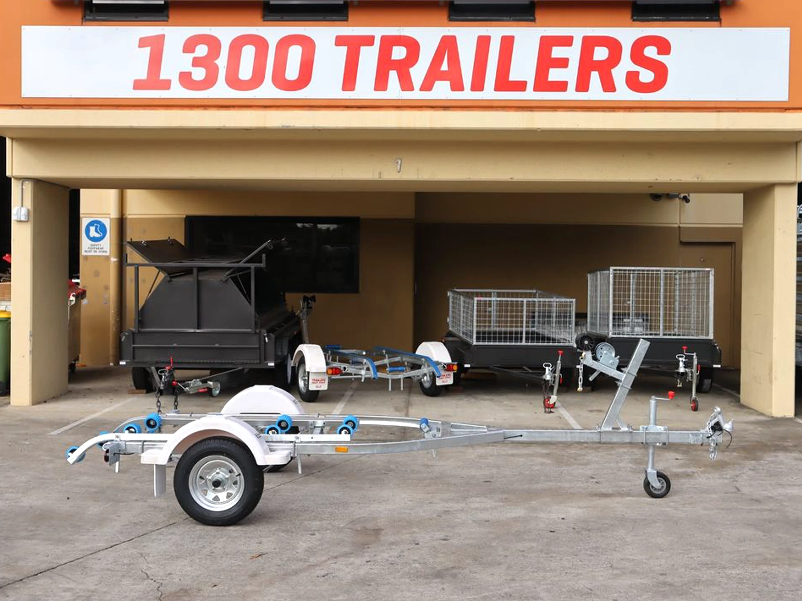 Galvanised Jetski Trailer with Rollers — image 2