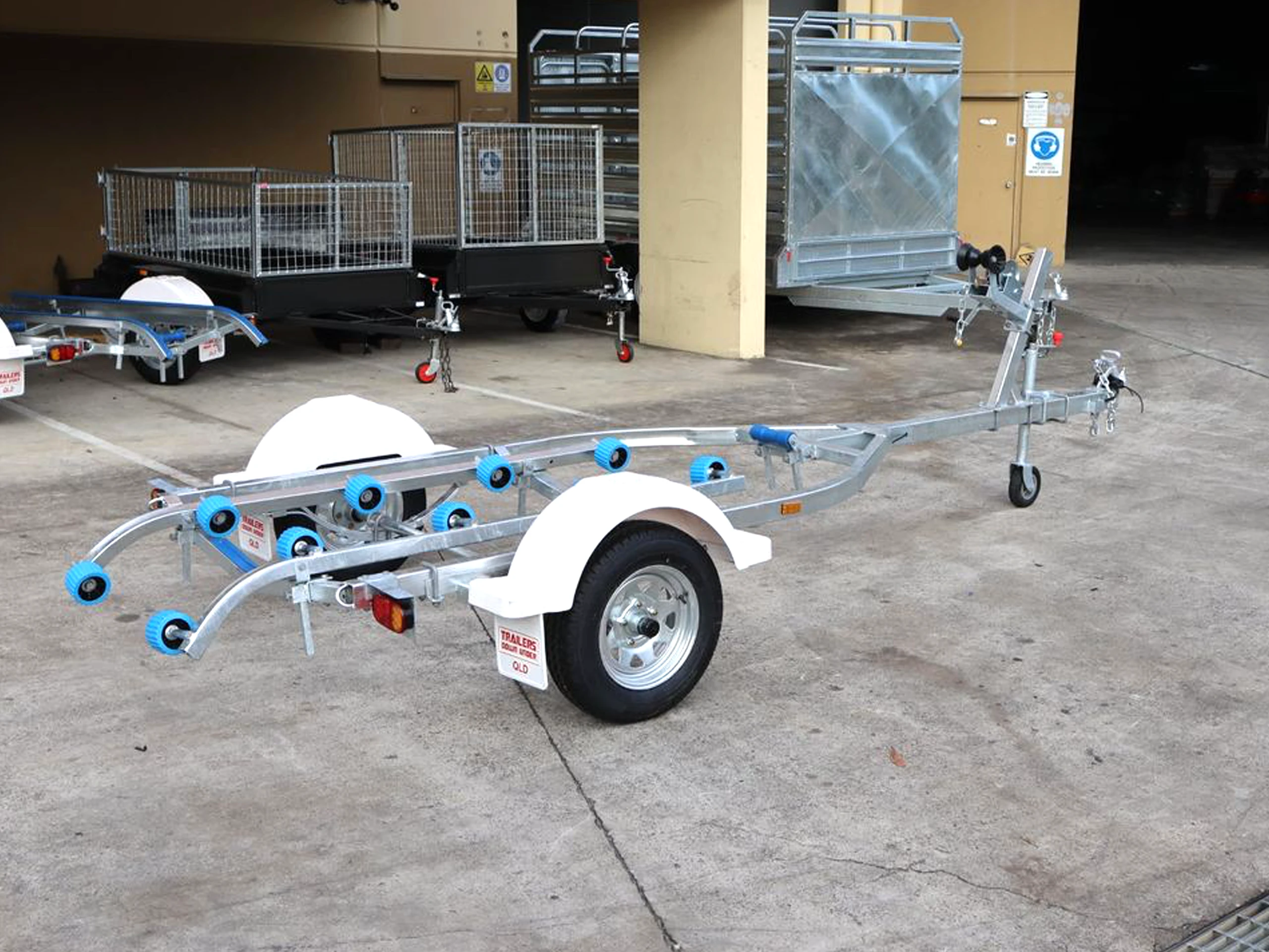 Galvanised Jetski Trailer with Rollers — image 4