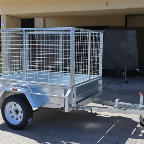 6x4 Galvanised Box Trailer with 3 Ft Cage for Sale in Brisbane — image 10