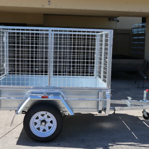 6x4 Galvanised Box Trailer with 3 Ft Cage for Sale in Brisbane — image 11