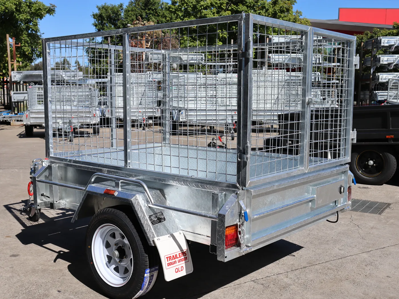 6x4 Galvanised Box Trailer with 3 Ft Cage for Sale in Brisbane — image 5
