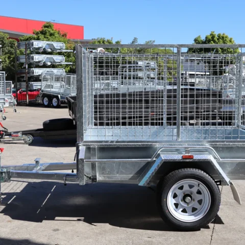 6x4 Galvanised Box Trailer with 3 Ft Cage for Sale in Brisbane — image 6