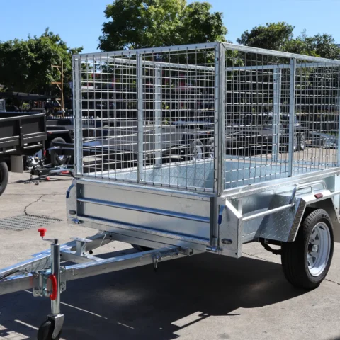 6x4 Galvanised Box Trailer with 3 Ft Cage for Sale in Brisbane — image 8