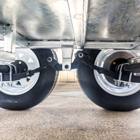 8x5 Tandem Axle Galvanised Trailer with 3 Ft Cage | Ladder Racks | For Sale in Brisbane — image 7