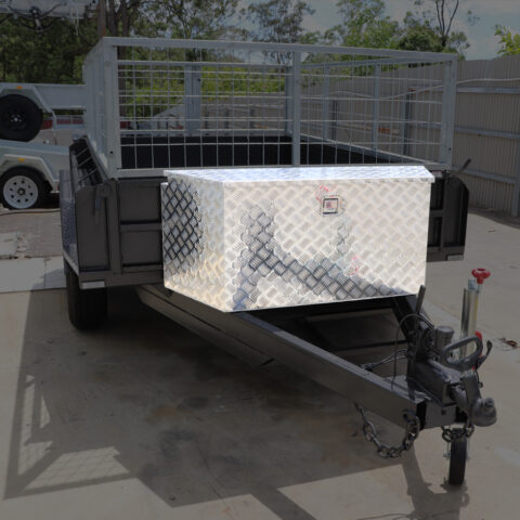 Top Opening Tapered Sides Drawbar Trailer Storage Tool Box for Sale Brisbane — image 10